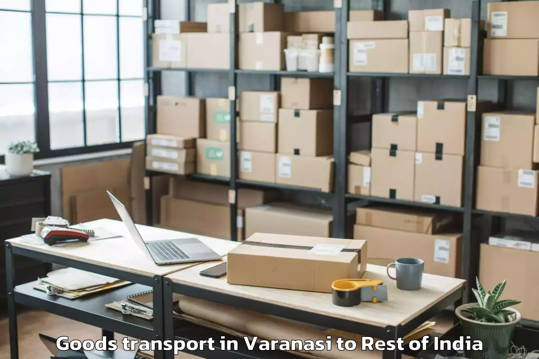 Varanasi to Yapu Goods Transport